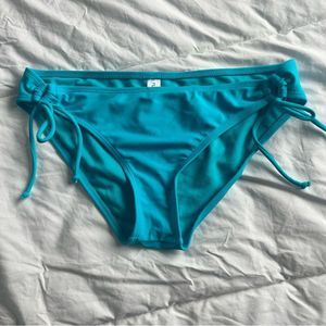 Rue bleu teal aqua light blue bikini bottom medium